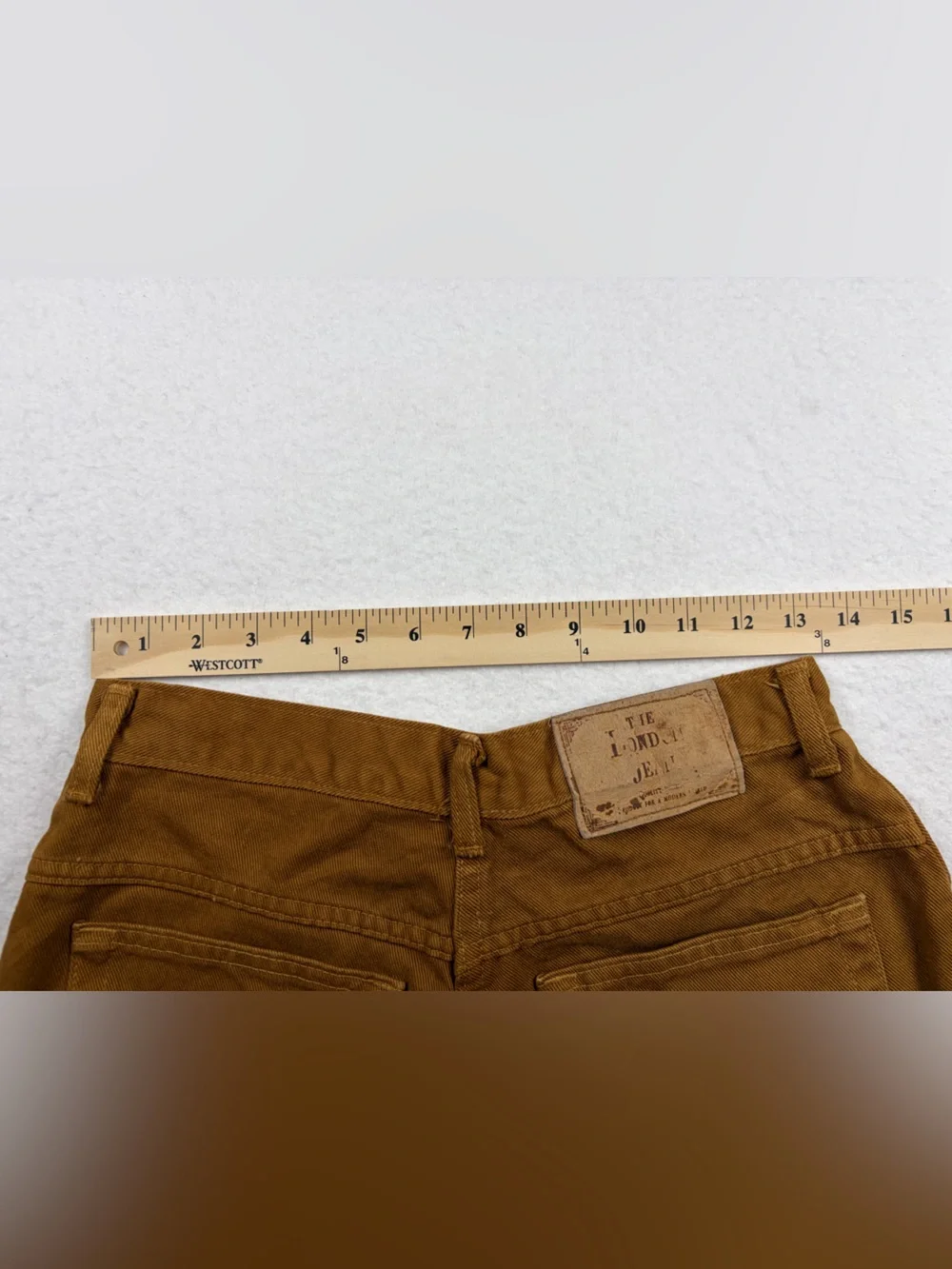VTG 90s Moda International The‎ London Jean High Waisted Tapered Denim Brown 10